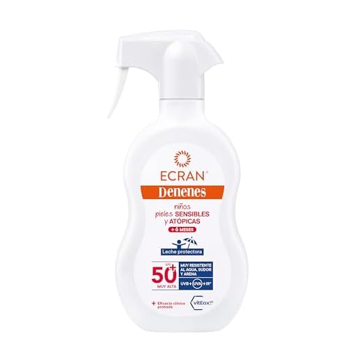 Ecran Denenes pistola FPS 50+ - Protección UVB + UVA + IR-A, con Extractos de algodón, Pantenol y Vitamina E, Con vitEox 80® que refuerza las defensas antioxidantes de la piel - 270ml