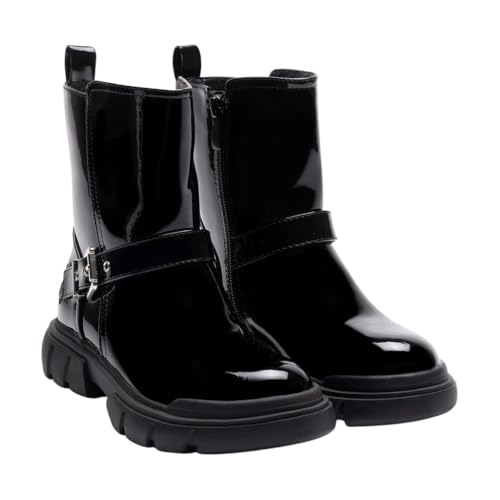 Lelli Kelly Girls Black Patent Side Zip Boots LKHH5301 Tessa (Black, Kids, UK Footwear Size System, Little Kid, Numeric, Medium, 13)