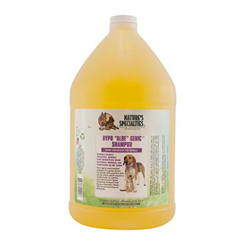 Nature's Specialties Hypoallergenic Aloe Dog Shampoo for Pets, Concentrate 32:1, Made in USA, Hype Aloe Genic, 1gal