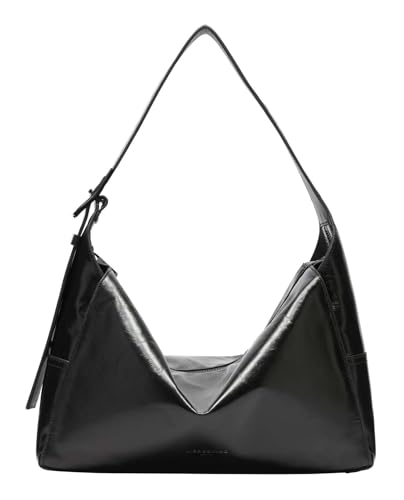 Sac hobo M Lou 2 Paper Touch Liebeskind noir fini les sacs lourds et encombrants