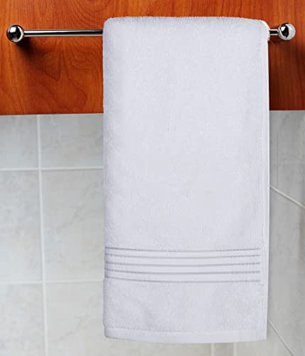Image of Utopia Towels Luxury Hand Towels Set, (16 x 28 inches) 100% Ring Spun Cotton, Lightweight and Highly Absorbent Towels for Bathroom, Travel, Camp, Hotel, and Spa (White) (60 Pack)