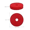 Milisten 12pcs Red Cymbal Felt Pads 3.6x1cm Thick round Drum Felts Anti-vibration Washer Pads Musical Instrument Accessories for Live Performance Cymbal Protection #1