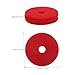 CONGARTENO 12pcs Red Cymbal Felt Pads Drum Felt Washers for Sound Dampening Stable Support and Cymbal Protection Compatible with Various Drum Stands for Hi-hat and Crash