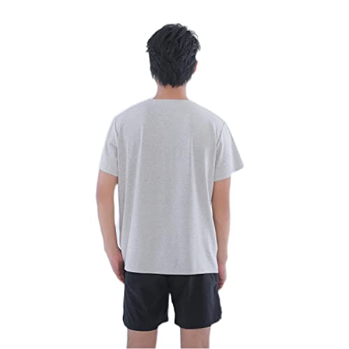 Men's EMF Shielding T-Shirt, Radiation Protection to 99.99%, Cotton and SilverFiber Fabric Short Sleeve2