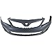 FitParts Compatible with Front Bumper Cover Fascia 2011-2013 Toyota Corolla CE LE Base Sedan 11-13. New Primed Without Sensor Holes, With Fog Light Holes. TO1000372 5211903901