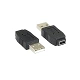 Kentek USB 2.0 Type A Male to Mini B 5 Pin Female M/F Converter Port Saver Gender Changer Adapter Co