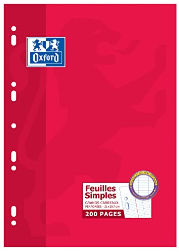 Feulets mobiles 210 x 297 mm Sèyes papier 90g haute blancheur lot de 5