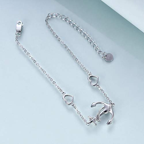 Horse/Clover/Anchor/Penguin/Sea Turtle/Infinity/Starfish/Cross/Daisy/Mermaid/Ladybug/Axolotl Bracelets for Women Sterling Silver Jewelry Adjustable Chain Bracelet Jewelry Gifts for Women3