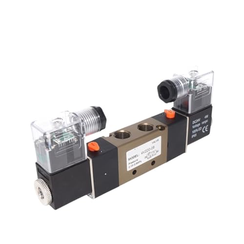 Électrovanne 4V220-08 à double bobine DC24V pour commande de vérin - 2