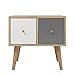 UNNS Stolik nocny nordycki kreatywny stolik nocny stojak do szafki sypialnia niska szafka boczna salon podwójna szuflada szafka boczna meble do domu wąski stolik pomocniczy (kolor: A)