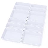 🎉[Platz-Organizer] Der perfekte multifunktionale Schubladen-Organizer eignet sich für verschiedene Szenarien, ob Schminktisch, Schreibtisch, Küche, Schreibtisch oder Garage. Jede kleine Aufbewahrungsbox hat Bajonettverschluss an den Ecken, und die Aufbewahrungsboxen können durch die Bajonettverschlüsse zu einem Ganzen verbunden werden, so dass sie nicht leicht gleiten oder versauen wird, wodurch Ihr Leben geordneter wird.