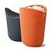 Joseph Joseph 45018 M-Cuisine Microwave Popcorn Popper Maker Single Serve Portion Silicone Food Safe, 2-piece, Multicolored