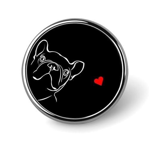 バッジ 円形 徽章 フレンチブルドッグ 犬柄 缶バッジ 胸章 ピンバッチ ボタンブローチ 25mm おしゃれ ネクタイピン コレクション バッグ飾 帽子 胸飾り かばん掛け 工芸品 取付簡単 男女兼用 プレゼント
