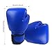 JISADER 2 Pieces Boxing Sports Gloves Punching Bag Mitts Kickboxing Wraps PU Polyurethane Material Suitable for Adult and Kids Sparring Training Fitness Worko, Blue Adult