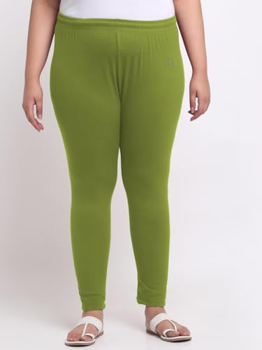 Image of Soft Cotton Ankle Lenght Solid Regular and Plus 35 Colours Leggings for Womens and Girls (Sizes :- M to 6XL)