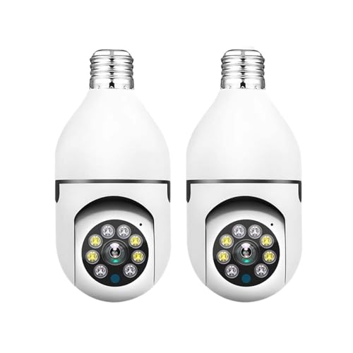 Kamera Z Żarówką 3MP E27 WiFi Baby Monitor 1/2/3 Szt. Automatyczne Śledzenie Wewnętrzny Nadzór Wideo Bezpieczeństwa W Domu Dobra Jakość Obrazu(2PCS Camera Add 64G)