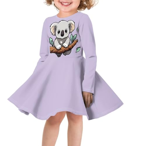 Girl Clothes Novelty Skater Dress for Kids 3-16 Years Toddler Girl Long Sleeve Dress Little Girls Fall Dresses3
