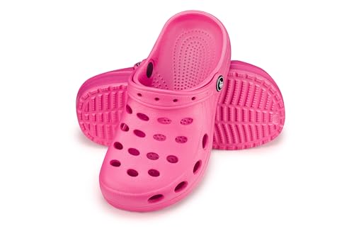 ESTRO Gartenschuhe Kinder Clogs Jungen - Gummischuhe Clogs Kinder Gartenclogs Mädchen A03 (Pink, 31 EU)