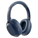 Rebocico Active Noise Cancelling Headphones, Wireless Bluetooth Over-Ear Headphone with Microphone,120H Playtime, Foldable Overhead Headphones with Deep Bass, Fast Charging for Home Travel Office