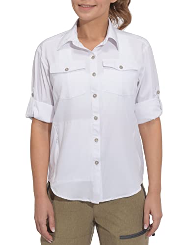 Little Donkey Andy Women's Stretch Quick Dry UPF50+ Long Sleeve Shirt for Hiking, Travel, Camping