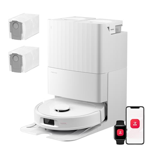 roborock Qrevo S Pro Set Robot Aspirateur Laveur 18 500 Pa, 45 °C Séchage à l’air Chaud, 75 °C Autonettoyant à Haute...