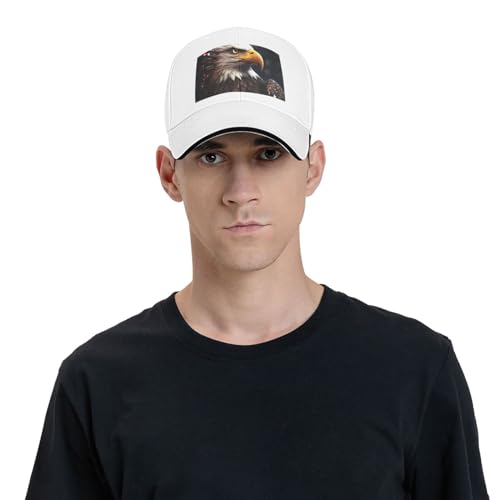 Gorra unisex de béisbol con águila blanca miniatura 7