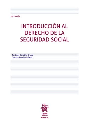 Manuel de droit de la sécurité sociale 16ème édition ouvrage juridique espagnol