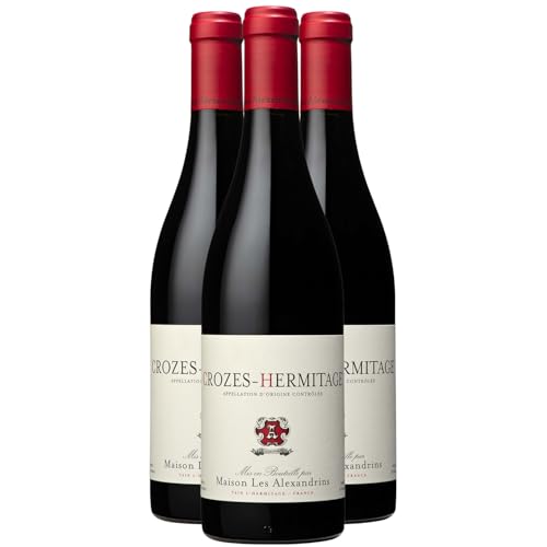 Crozes-Hermitage - Rouge 2023 - Maison les Alexandrins - Vin Rouge de la Vallée du Rhône (3x75cl)