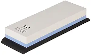 Shun Combined Whetstone Sharpener, 1000 and 6000 Grit Combination Whetstone, Dual Sided Knife Sharpener for Professional and Home Chefs