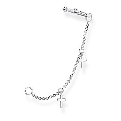 Preisvergleich Produktbild Thomas Sabo Damen Ohrklemme Kreuze silber, 925 Sterlingsilber