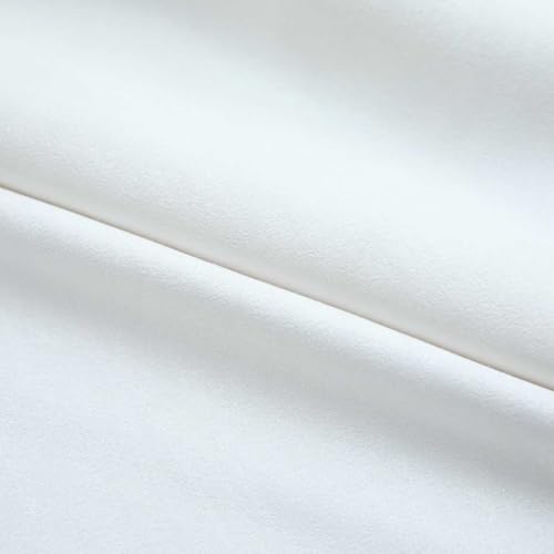 Rideaux occultants aspect daim gris et blanc 140x225cm haut de gamme