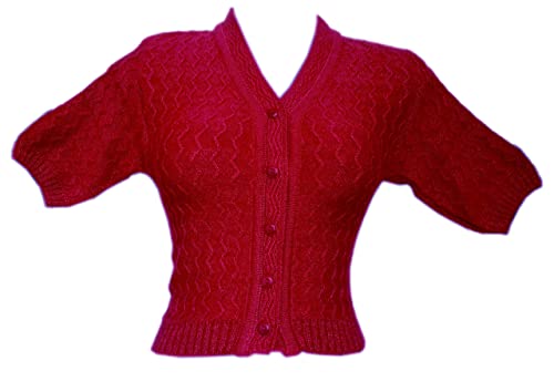 Image of Women's Hosiery Woolen Solid Half Sleeve Sweater Blouse