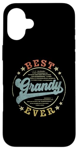 Best Grandy Ever Father's Day Grandy Gifts Vintage Emblem �X�}�z�P�[�X iPhone 16 Plus �p