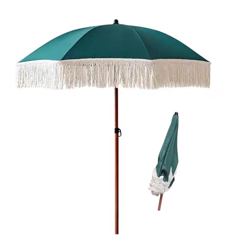 Parasol de Jardin Boho franges fini les coups de soleil sur la terrasse