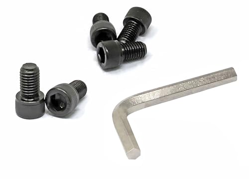 Image of iexcell 5 Pcs M12 x 20mm Thread Pitch 1.75 mm Alloy Steel 12.9 Grade Hex Socket Head Cap Screws Bolts Kit, Black Oxide Finish