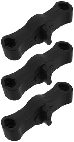 GATHINESS 3pcs Twin Stroller Connector Adapter for Pushchair, Black Plastic Twin Stroller Linker with Easy Installation and Low Center of Gravity, for Complex Transit Routes and Hospital