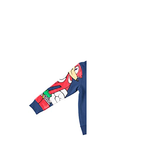 Moletom de lã com zíper para meninos Sonic The Hedgehog - com Sonic, Tails and Knuckles - Meninos 4-