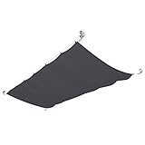 vidaXL Seilspannmarkise 140x420cm Grau Sonnensegel Sonnenschutz Wintergarden