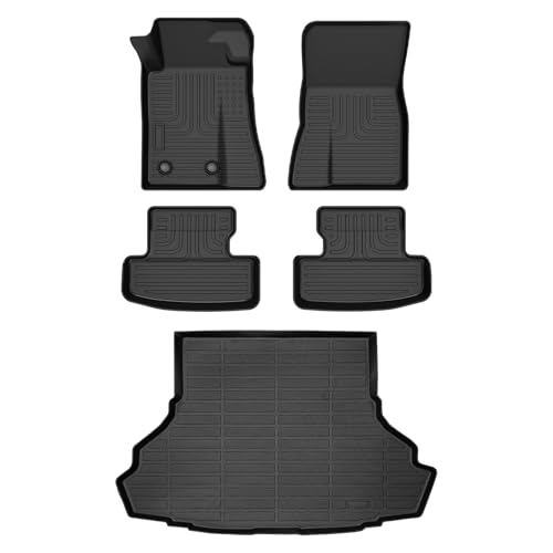 for Ford Mustang Floor Mats 2025 2015-2024 Convertible/Coupe/GT/EcoBoost Models (NOT for Mach-E Models),Car Mats for Ford Mustang All Weather Floor Mats Cargo Liner Accessories 2015-2025