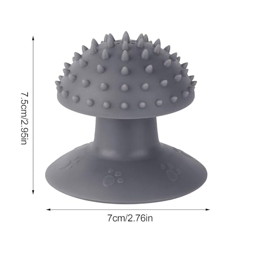 Image of Grey Cat Corner Self Groomer - Remove Loose Fur, Removable Design for Cleaning, Massage Combs for Short and Long Fur, Grooming Brushes for Cats and Kittens