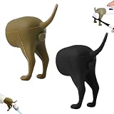 2 Stück Lustige Zahnpastakappen, Pooping Dog Zahnpasta Topper, Pooping Dog Butt Zahnpasta Aufsatz，ideal für Badezimmerdekoration, Geschenk Und Tägliche Zahnpflege