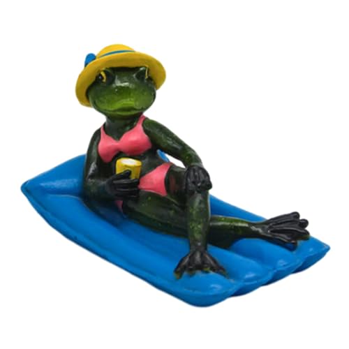 Estatuas de animales para jardín, figuras de animales de estanque | Escultura de resina realista flotante, figuras multiusos, accesorios para fotos, bonito adorno para casa, jardín, estanque