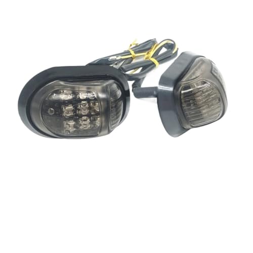 Intermitentes Moto Intermitente para Motocicleta, 12V, 9 Luces LED De Intermitente, Iluminación De Gota De Agua, Intermitentes para Motocicleta, Un Par De Luces Indicadoras