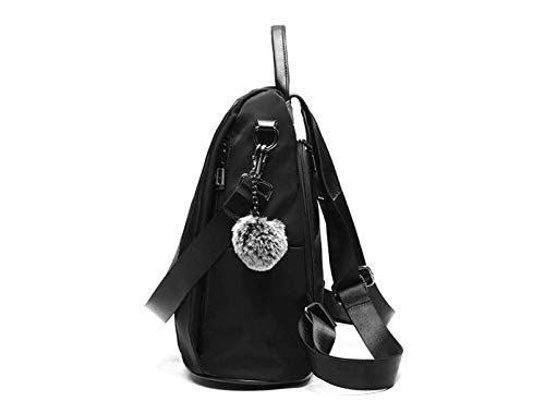 Mochila Bolsa Em Couro Feminina Impermeavel Moda Fashion (Preto)