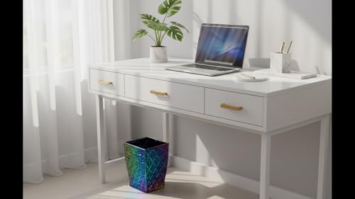 Contenedor de basura para baño y cocina infantil cubo de cerámica organizador 5