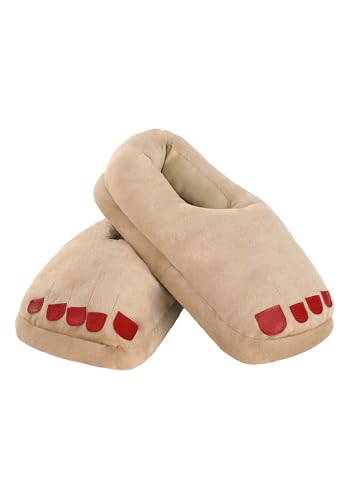 Fun Costumes Women's Caveman Funny Feet Slippers
