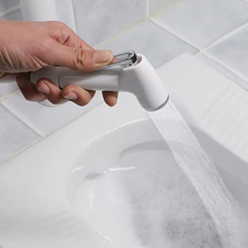 YS0911 Portable Bidet Sprayer Set with Spring Hose & Holder - Warm Water Handheld for Toilet & Cloth Diaper Sprayer