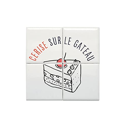 Carreaux céramique décoratif pour rompre la monotonie murale lot 4 cerise