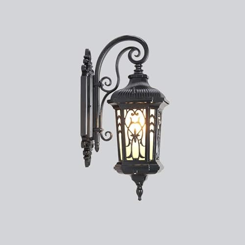 Lampe vintage en verre pour sécuriser les escaliers et illuminer le porche de nuit