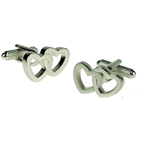 Onyx-Art London Interlinked Love Hearts Cufflinks Cover